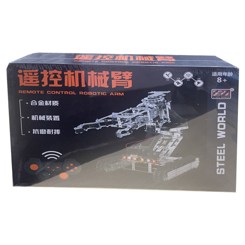 Multi-Axis Metal Alloy Assembled Toy Robotic Arm Wireless Remote Control High Difficulty Children's STEM Exploration