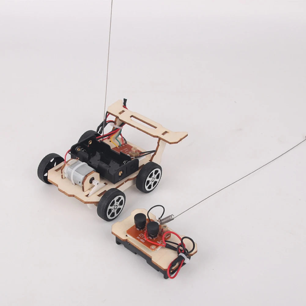 DIY RC Car Model Assemble Kit Mini Teaching Learning STEM Project Science Education Aid Experiment Toys for Kids Children Gifts