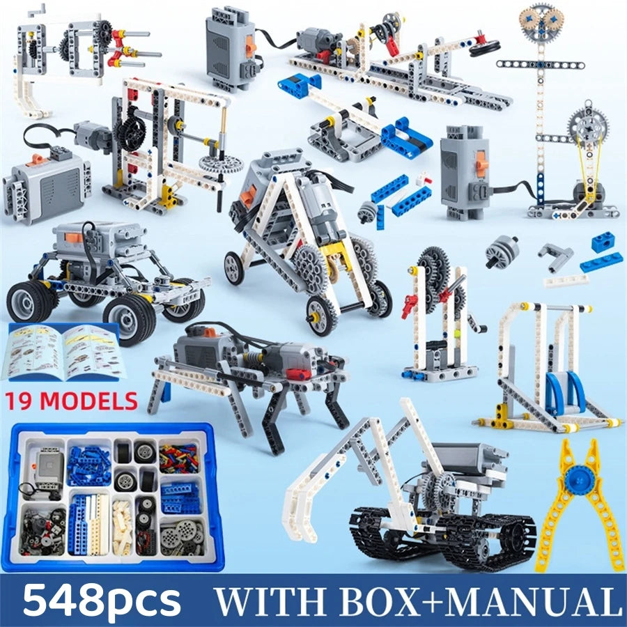 STEM MOC Building Set Technical Creative Assembly Bricks Educational DIY Model Learning Toy Holiday Gift